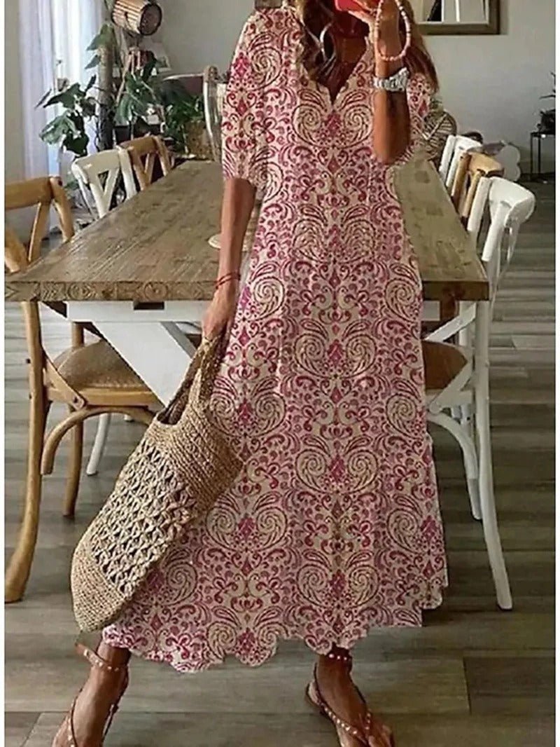 Lana | Robe Maxi Boho Flatteuse