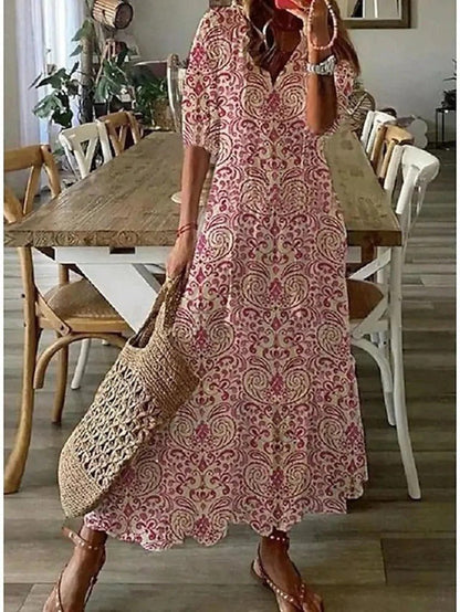 Lana | Robe Maxi Boho Flatteuse