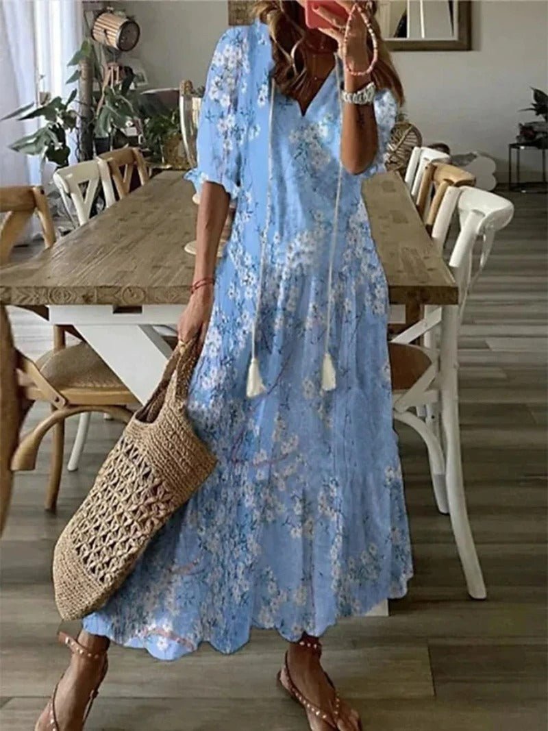 Lana | Robe Maxi Boho Flatteuse