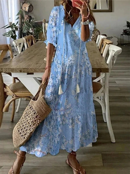 Lana | Robe Maxi Boho Flatteuse