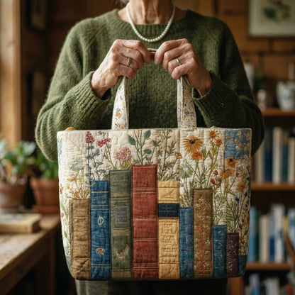 Sac Matelassé Artisan - Livres et Fleurs