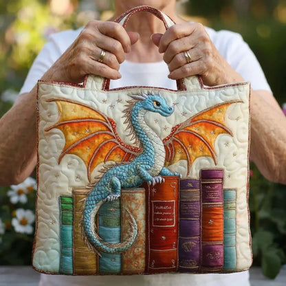 Sac Matelassé - Gardien de Livre Dragon Émeraude
