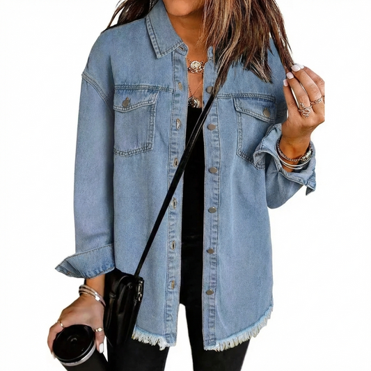 Everly | Veste en Denim Classique Quotidienne