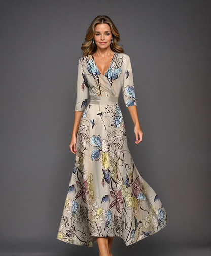 Patricia | Robe Chic avec Imprimé Floral