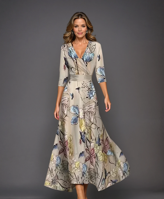 Patricia | Robe Chic avec Imprimé Floral