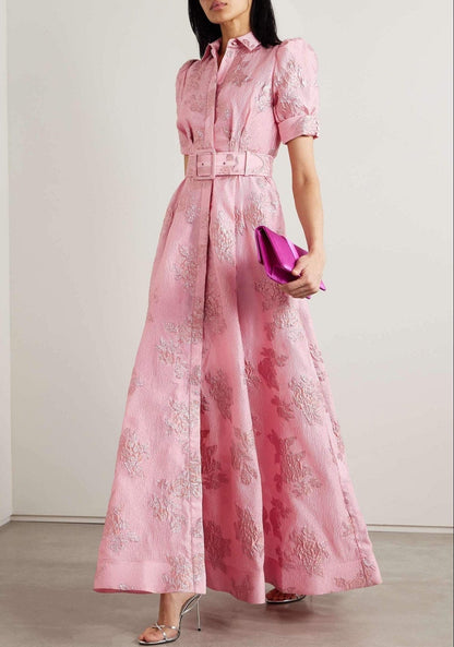 Aria | Robe avec Manches Bouffantes Courtes