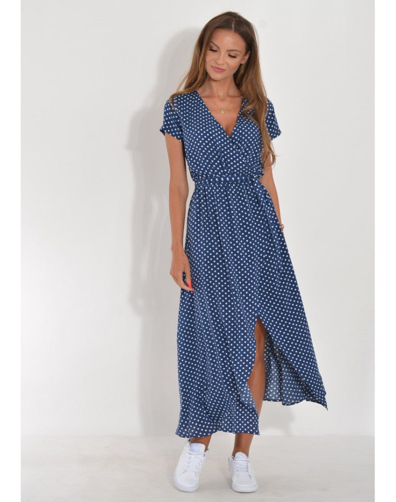 Judy | Robe florale élégante à décolleté en V