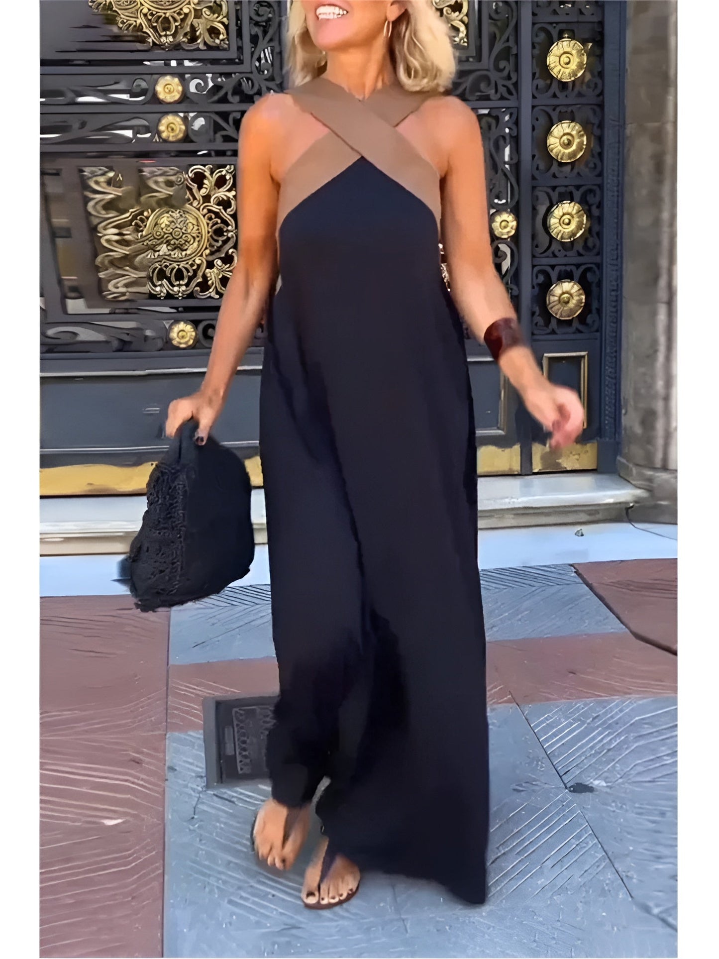 Delphine | Robe avec Découpe Croisée