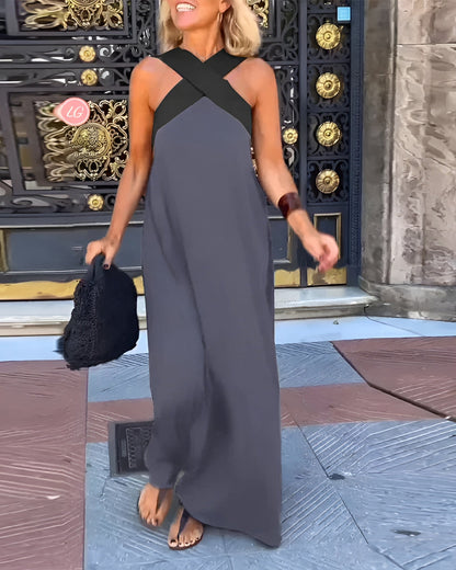 Delphine | Robe avec Découpe Croisée