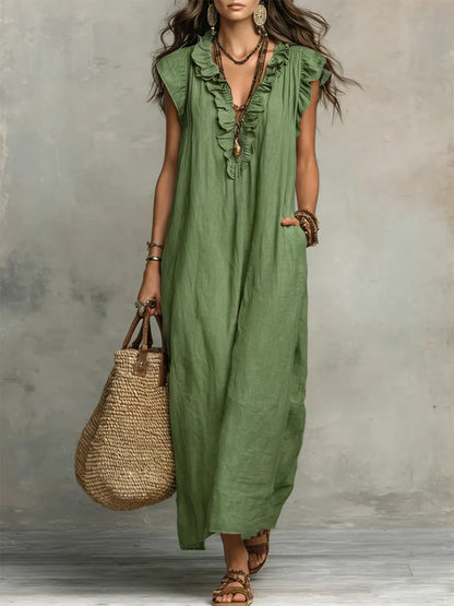 Sienna | Robe Maxi Bohème à Volants