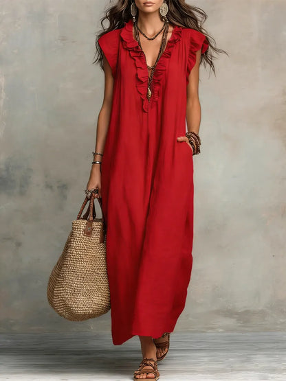 Sienna | Robe Maxi Bohème à Volants