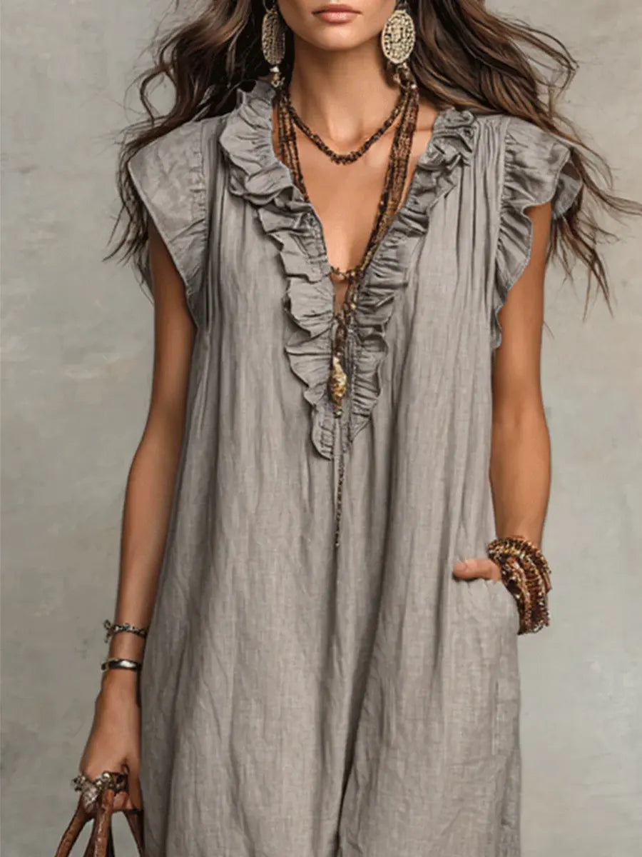 Sienna | Robe Maxi Bohème à Volants