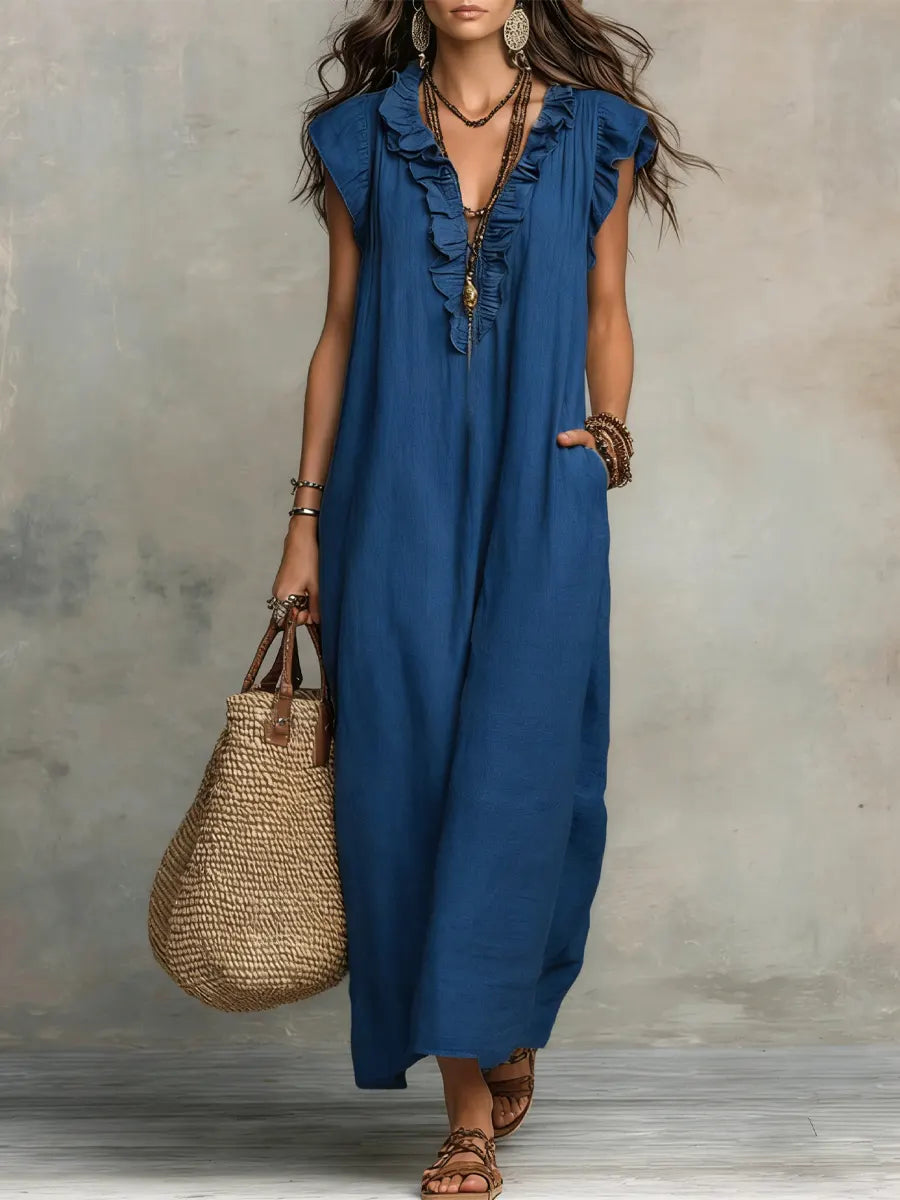 Sienna | Robe Maxi Bohème à Volants