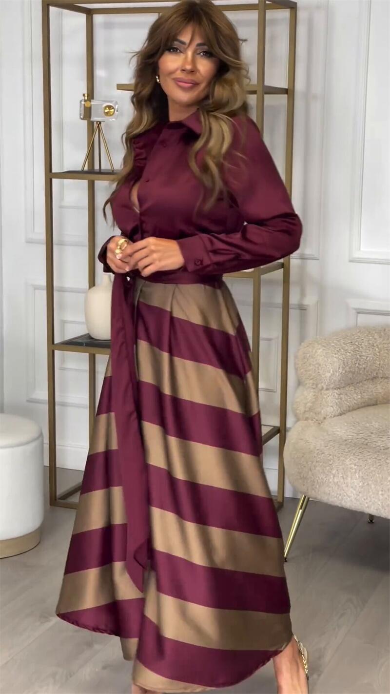 Diana | Robe Maxi Rayée