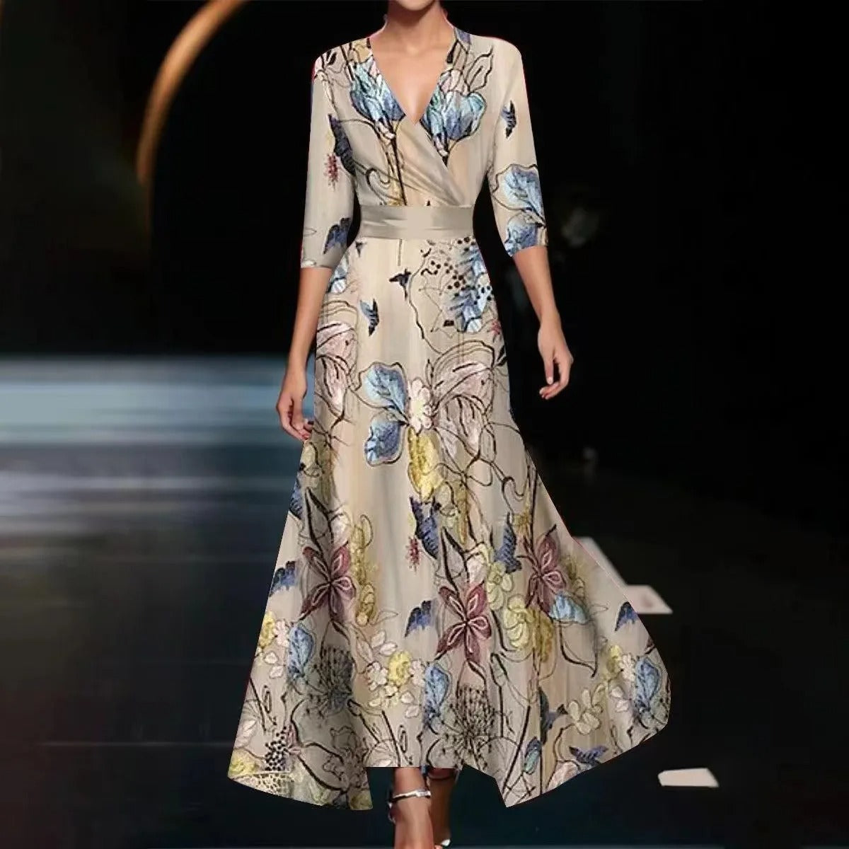 Patricia | Robe Chic avec Imprimé Floral