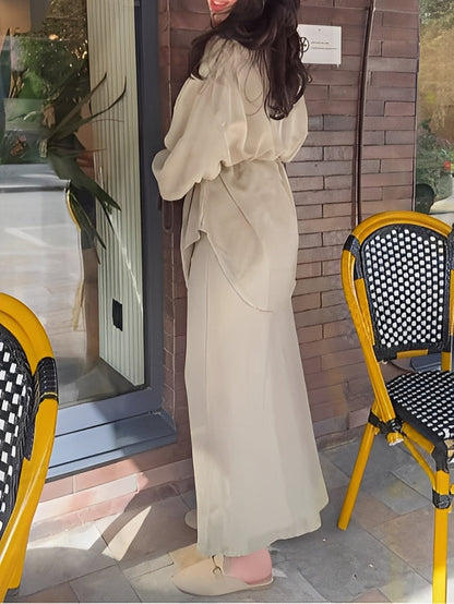 Lila | Ensemble Chemise et Jupe à Cordon